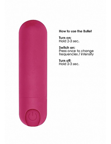 10 Speed Rechargeable Bullet - Pink