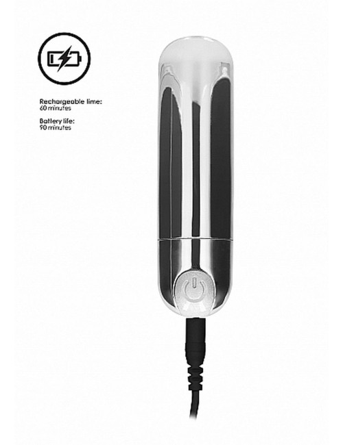 10 Speed Rechargeable Bullet - Silver