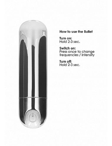 10 Speed Rechargeable Bullet - Silver
