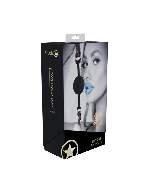Venice Collection - Silicone Ball Gag - Black