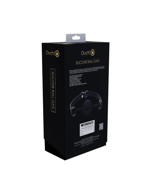 Venice Collection - Silicone Ball Gag - Black