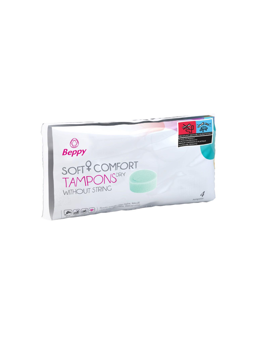 Beppy Soft Comfort Dry 4 szt. Natural – Tampon bez sznurka, higiena intymna, afrodyzjaki, depilacja