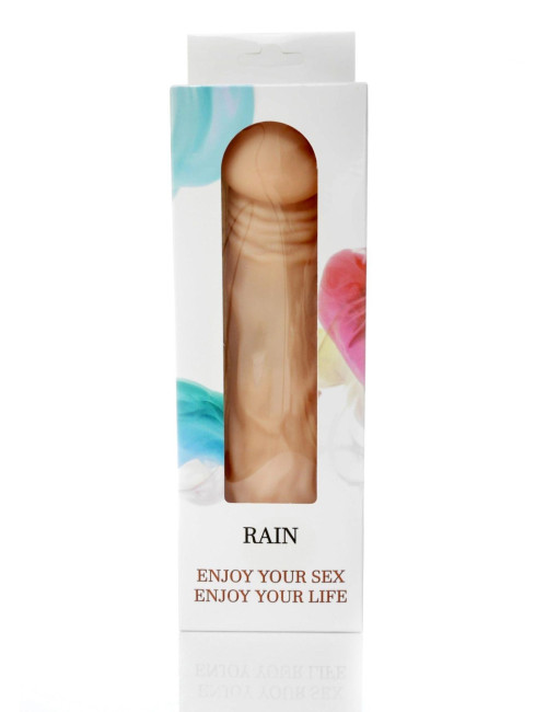 Wibrator Rain CyberSkin - Zabawki Wibratory Cyber Skóra, Regulowane Wibracje, 23,5 cm