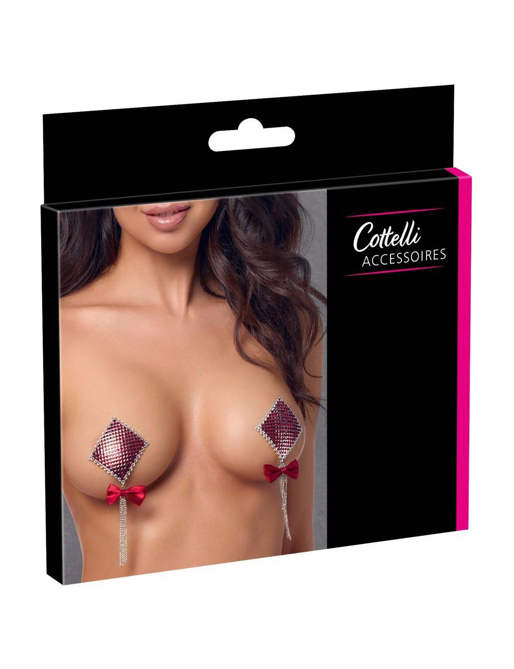 Nipple Jewellery Bow - Biżuteria na sutki Cottelli, Bielizna i Akcesoria