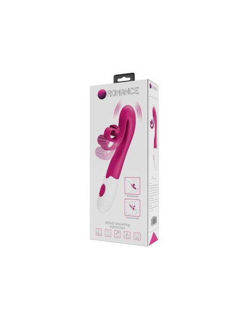 ROMANCE Różowy Wibrator i Stymulator - 30 Trybów, Ergonomiczny, Wodoodporny