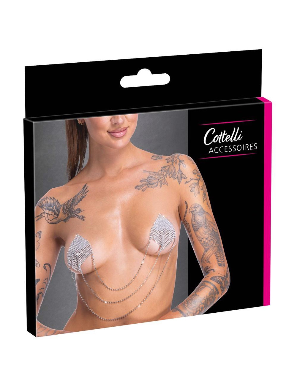 Cottelli Accessoires Srebrne Naklejki na Sutki Square
