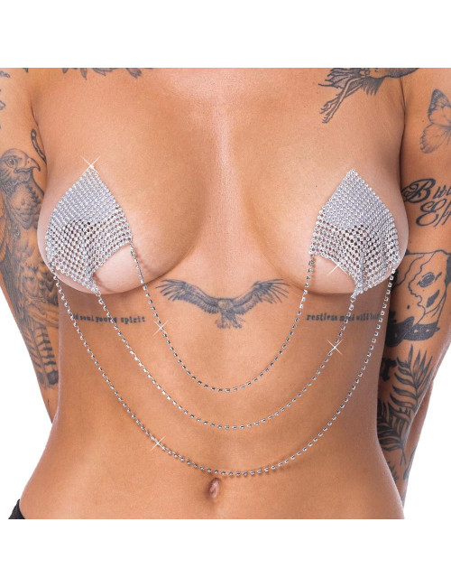 Cottelli Accessoires Srebrne Naklejki na Sutki Square