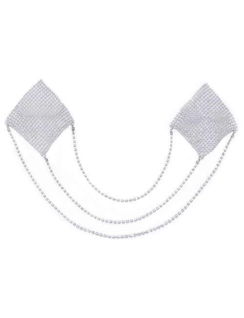 Cottelli Accessoires Srebrne Naklejki na Sutki Square