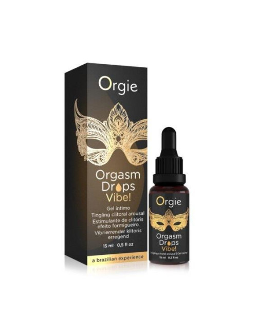 ORGIE Orgasm Drops Vibe Peach - Afrodyzjaki Żele Stymulujące Brzoskwiniowy Smak