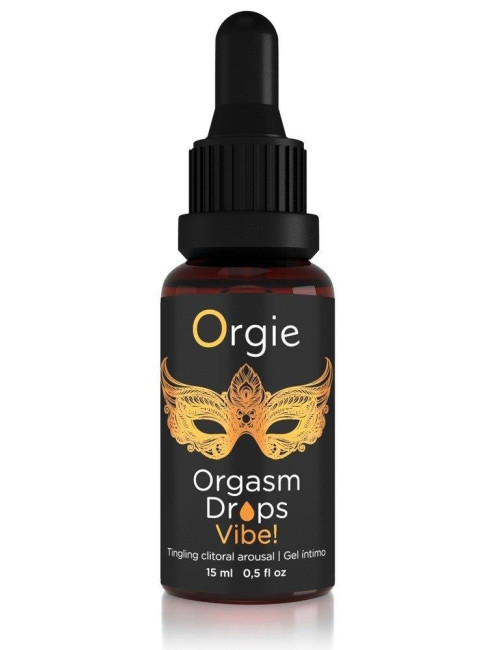 ORGIE Orgasm Drops Vibe Peach - Afrodyzjaki Żele Stymulujące Brzoskwiniowy Smak