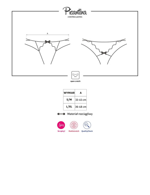 Obsessive Picantina Otwarte Stringi S/M