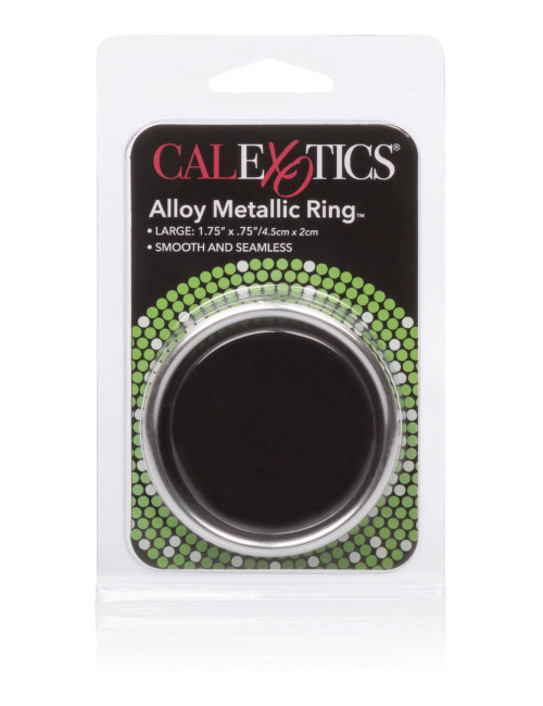 Calexotics Alloy Metallic Ring Metalowy Pierścień Srebrny L