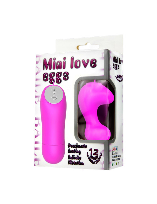 Baile Mini Love Eggs - Silikonowy Wibrator Mini 12 Funkcji