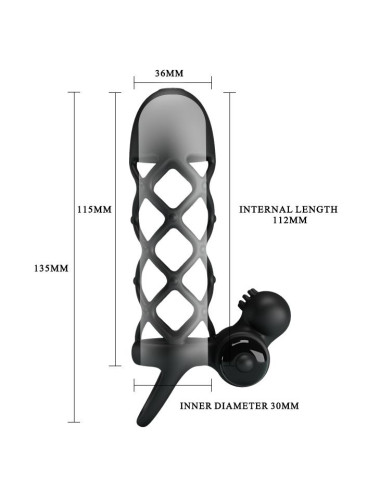 PRETTY LOVE -PENIS SLEEVE I, 10 vibration functions