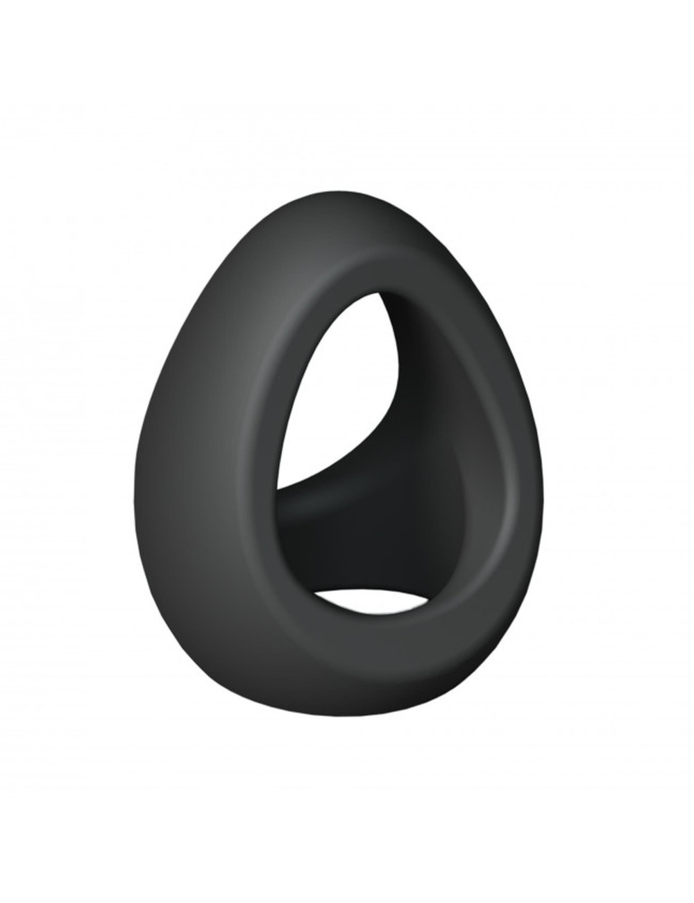 Flux Ring Black Onyx - Podwójny silikonowy pierścień erekcyjny bez wibracji