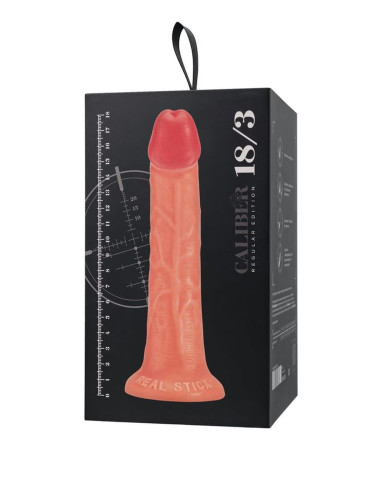 Realistic dildo Caliber 18/3 , PVC, flesh,  length 18cm, diameter 3cm