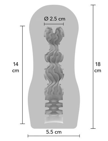 Clear Wave Vacuum Stroker