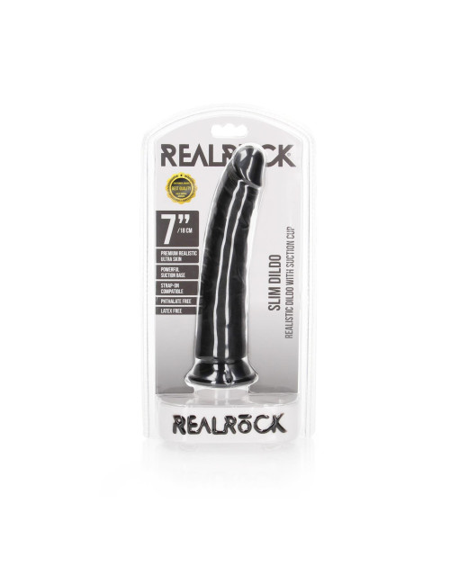 Slim Realistic Dildo with Suction Cup - 7/ 18 cm