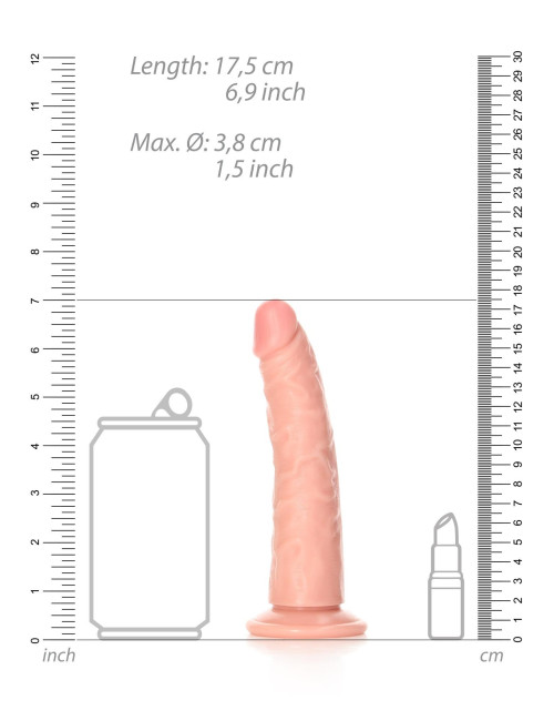 Dildo Realistyczne Slim z Przyssawką – 15,5 cm – Zabawki / Dildo / Realistyczne