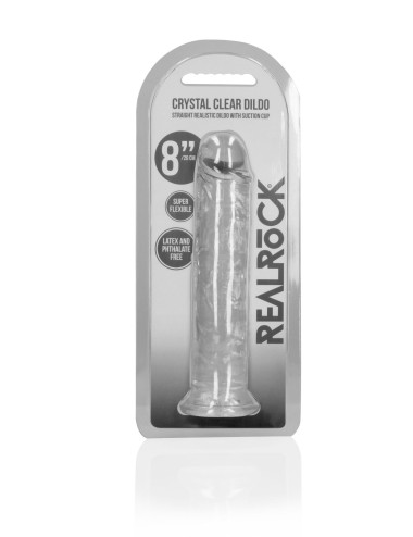 Straight Realistic Dildo with Suction Cup - 8'' / 20