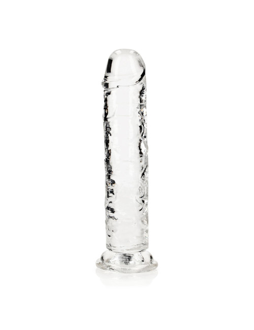 RealRock Przezroczyste Dildo Żelowe Crystal Clear 20 cm