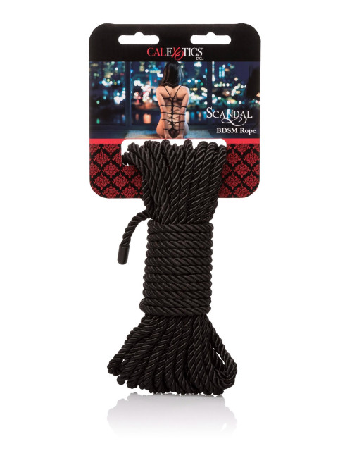 Calexotics Scandal Rope Czarna Lina BDSM 10m do Wiązań Shibari