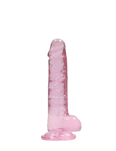 7 / 18 cm Realistic Dildo With Balls - Pink