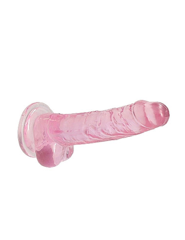 7 / 18 cm Realistic Dildo With Balls - Pink