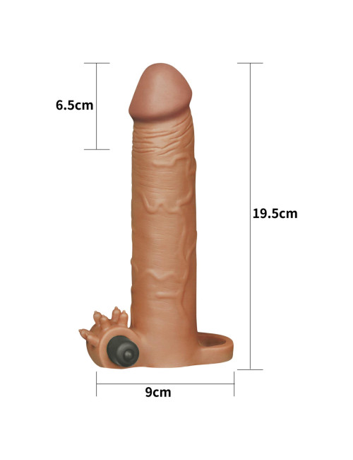Lovetoy Pleasure X-tender – Wibrująca Nakładka na Penisa i Przedłużka