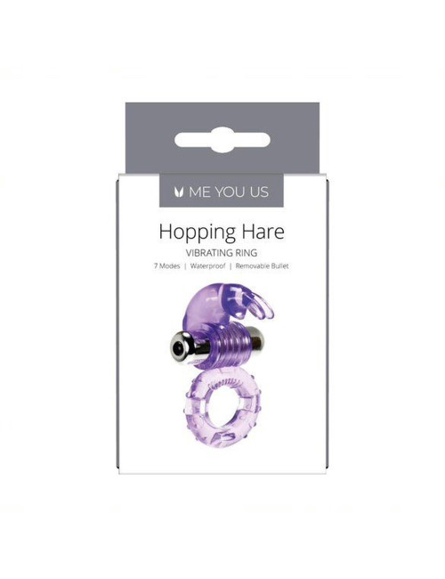 Pierścień- Me You Us Hopping Hare Cock Ring Purple