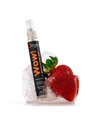 ORGIE Strawberry Ice Spray 10ml – Afrodyzjaki Żele Stymulujące, zimne doznania do pocałunków
