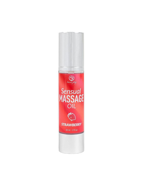 Secret Play Strawberry Massage Oil - olejek do masażu truskawkowy