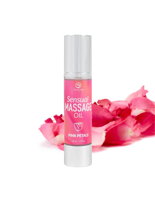 Secret Play Pink Petals Massage Oil - kwiatowy olejek do masażu