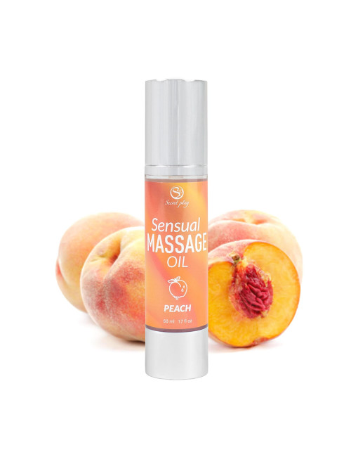 Secret Play Peach Massage Oil - brzoskwiniowy olejek do masażu