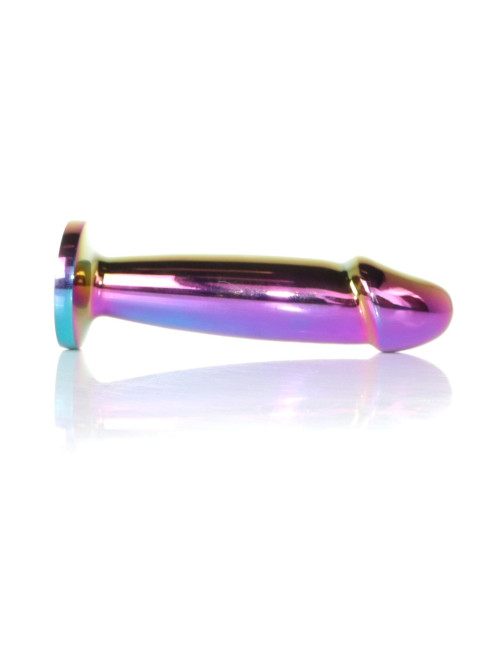 Plug-Jewellery Multicolour Analny Plug ze Stali Nierdzewnej - Biżuteria Analna z Diamentem, 12 cm
