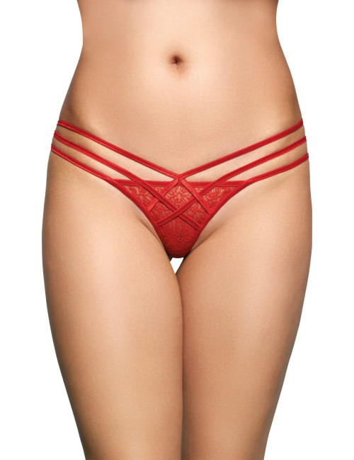 SoftLine Collection G-String 2492 Czerwone M/L
