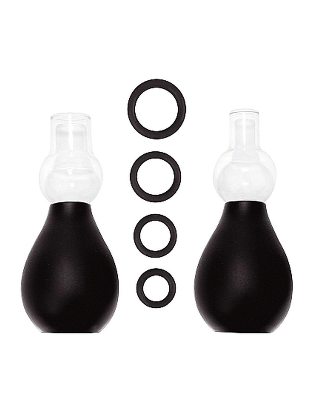 Ouch! Zestaw Pomp do Stymulacji Sutków Nipple Erector Black