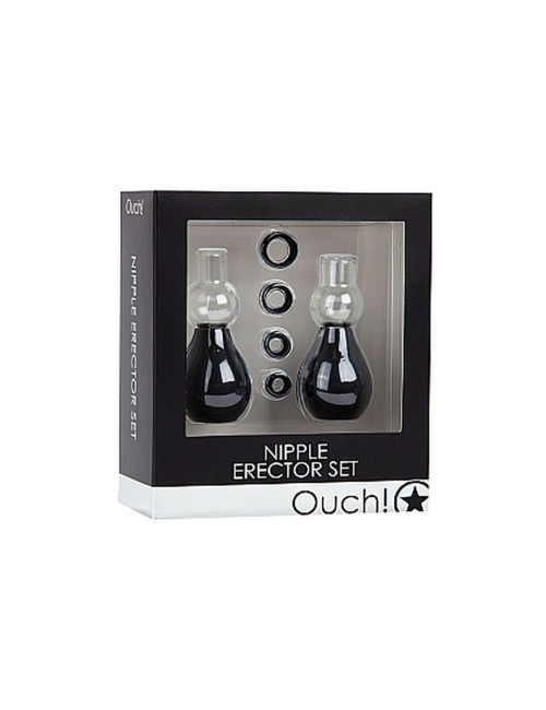 Ouch! Zestaw Pomp do Stymulacji Sutków Nipple Erector Black