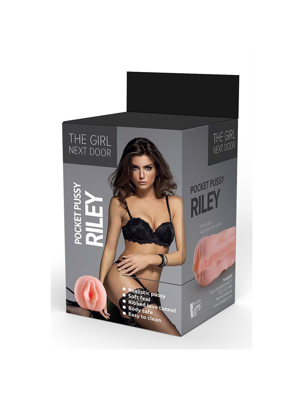 THE GIRL NEXT DOOR RILEY Masturbator Real Feel TPE Stroker Wagina Shaped