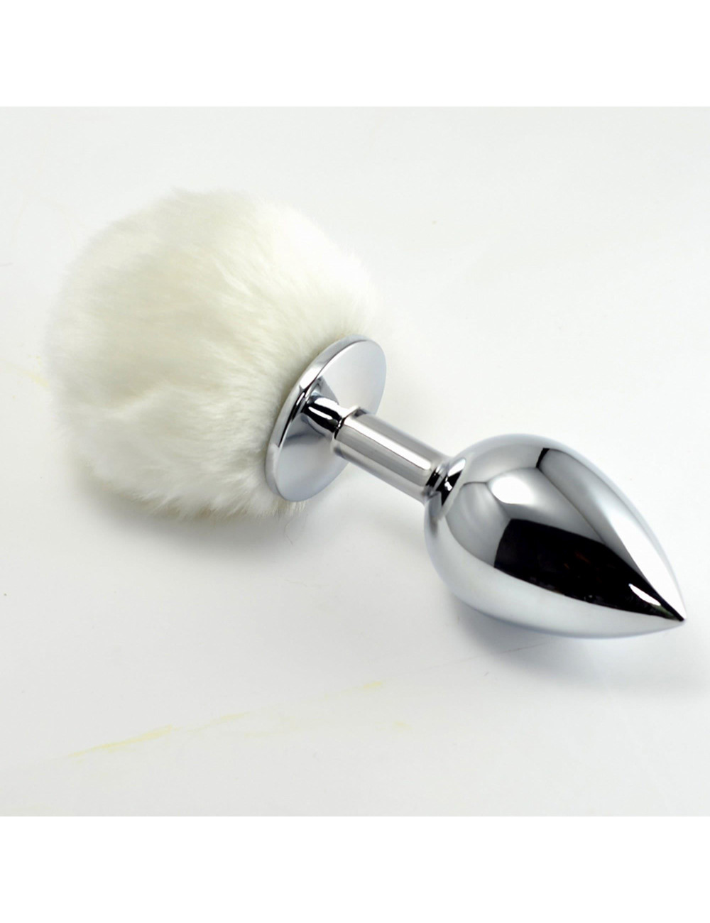 Pompon Metal Plug Small White - Zabawki analne, Biżuteria analna, bez niklu