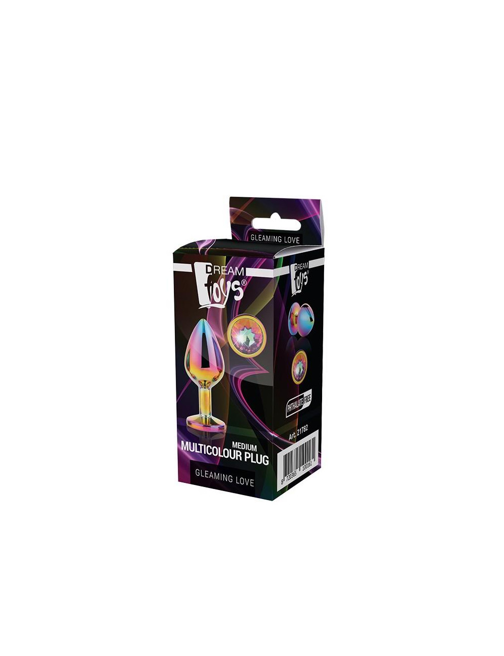 Dream Toys Gleaming Love Kolorowy Korek Analny Medium