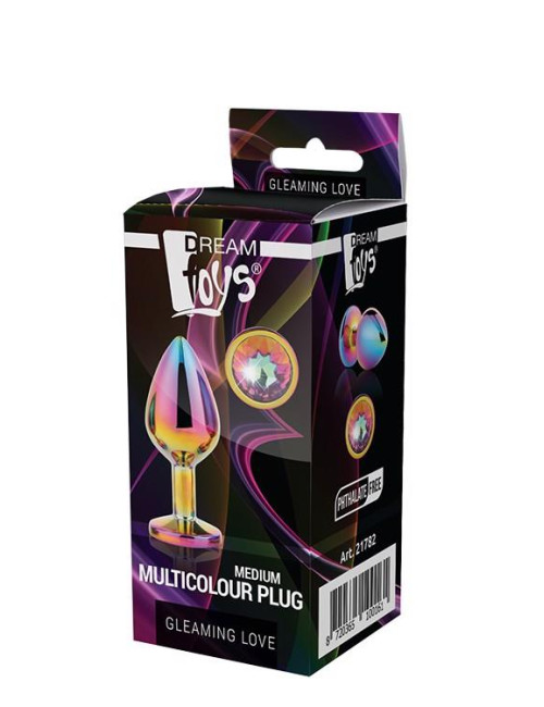 Dream Toys Gleaming Love Kolorowy Korek Analny Medium
