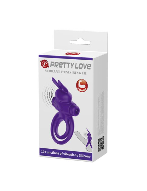 Pretty Love Vibrant Penis Ring III - Wibrujący pierścień 10 funkcji