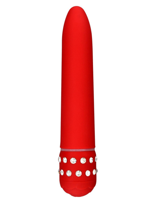 Diamond Superbe Vibe Red - Klasyczny Wibrator ABS | Zabawki erotyczne