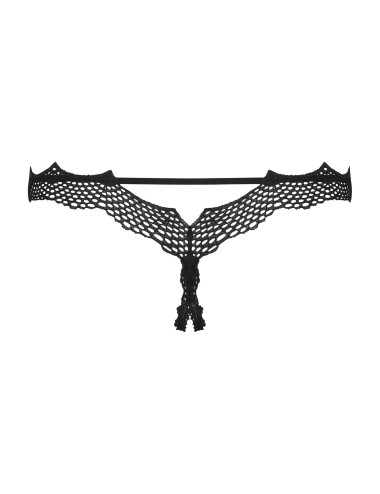 Bielizna-Bravelle stringi otwarte czarne L/XL