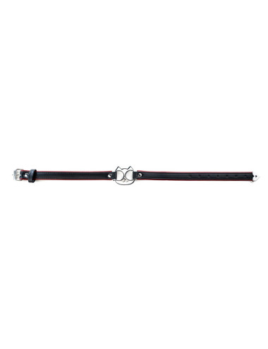 Adjustable collar with cat face.