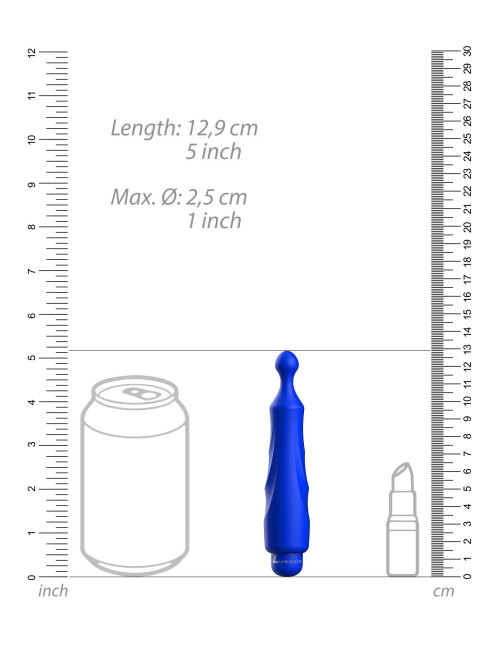 Dido - ABS Bullet With Sleeve - 10-Speeds - Royal Blue