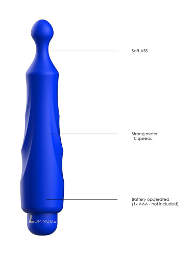 Dido - ABS Bullet With Sleeve - 10-Speeds - Royal Blue