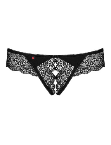 Bielizna- Miamor stringi otwarte czarne XXL