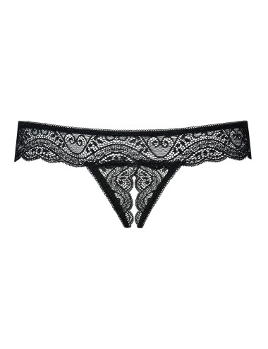 Bielizna- Miamor stringi otwarte czarne XXL